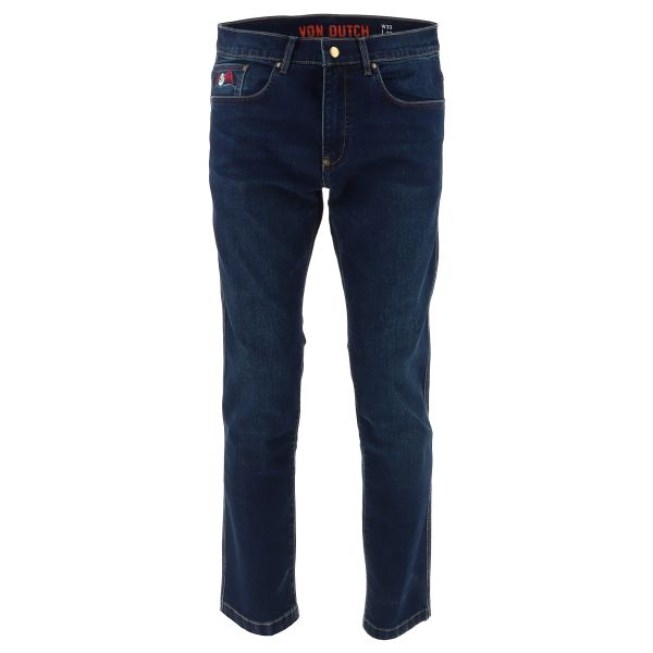 Jeans Moto Von Dutch Basic Denim Stretch Blue Dirty