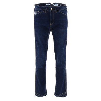 Jeans Moto Von Dutch Carter Denim Stretch Blue Raw