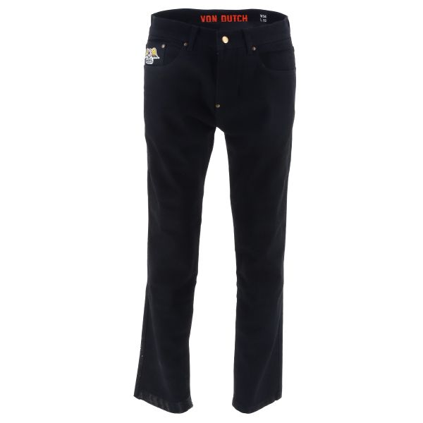 Jeans Moto Von Dutch Mustang Denim Stretch Black