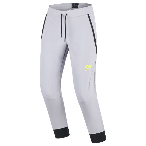 Pantalon Moto Alpinestars Aeroshell Pants Mid Gray Yellow Fluo