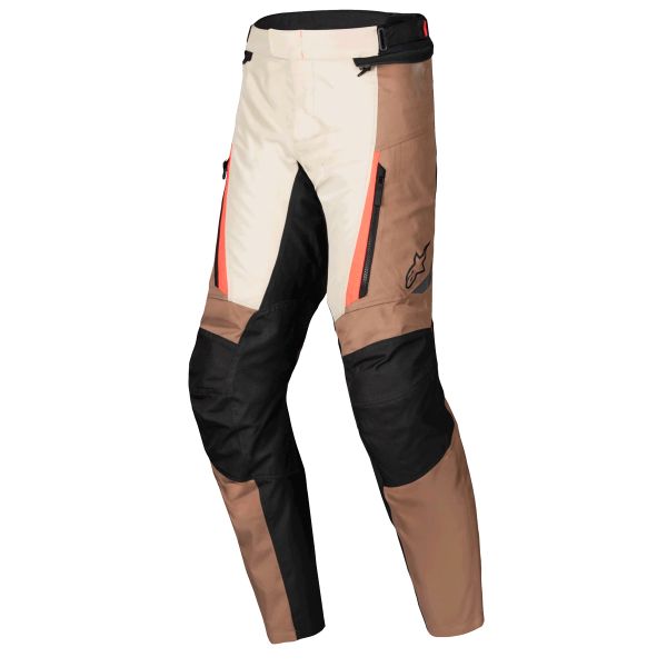 Pantalon Moto Alpinestars ST-1 Waterproof Pants Dark Khaki Sand Black Red Fluo Pantalon Moto Alpinestars ST-1 Waterproof Pants Dark Khaki Sand Black Red Fluo