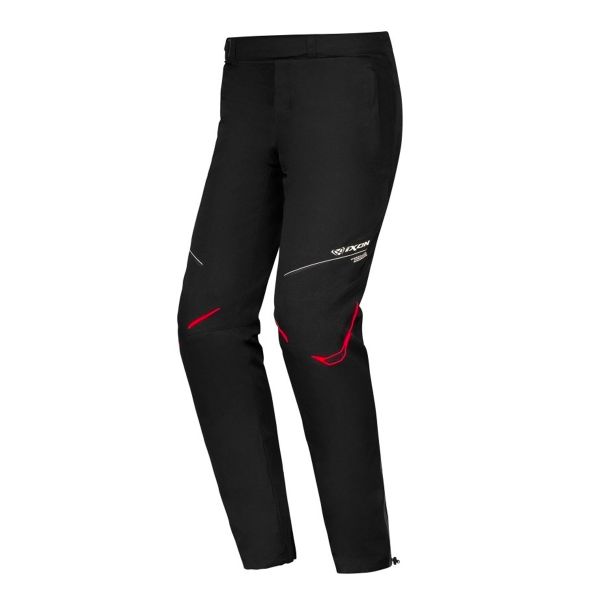 Pantalon Moto Ixon Leo Overpant Black White Bright Red