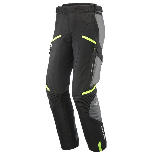 Pantalon Moto Ixon Midgard PT Black Grey Bright Yellow