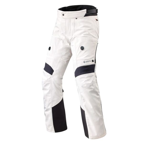 Pantalon Moto REV'IT Poseidon 3 GTX Court Argent Noir Pantalon Moto REV'IT Poseidon 3 GTX Court Argent Noir