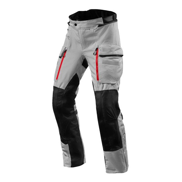 Pantalon Moto REV'IT Sand 4 H2O Argent Noir Longue