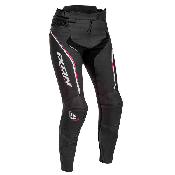 Pantalon Moto Ixon Trinity Pant Noir Blanc Fuchsia