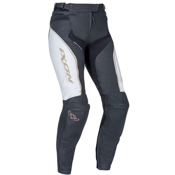 Pantalon Moto Ixon Trinity Pant White Black Gold