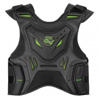 Dorsale Moto ICON Stryker Vest Black Green