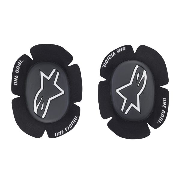 Sliders Moto Alpinestars GP Sport Evo Knee Slider Black White Sliders Moto Alpinestars GP Sport Evo Knee Slider Black White