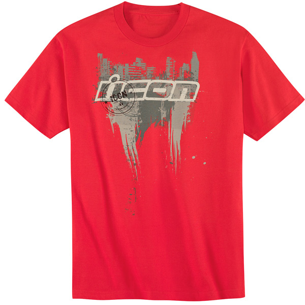T-Shirts Moto ICON Abrasion Tee Red