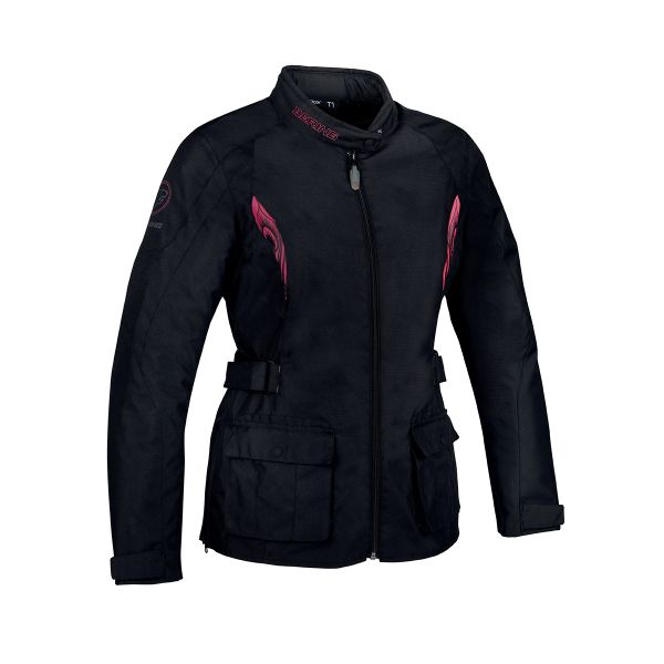 Veste Moto Bering Lady Virginia Fuchsia Black