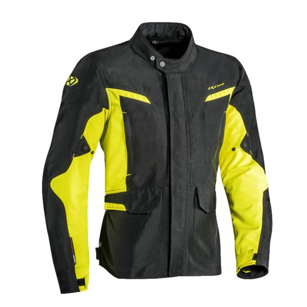 Veste Moto Ixon Summit 2 Black Yellow Fluo