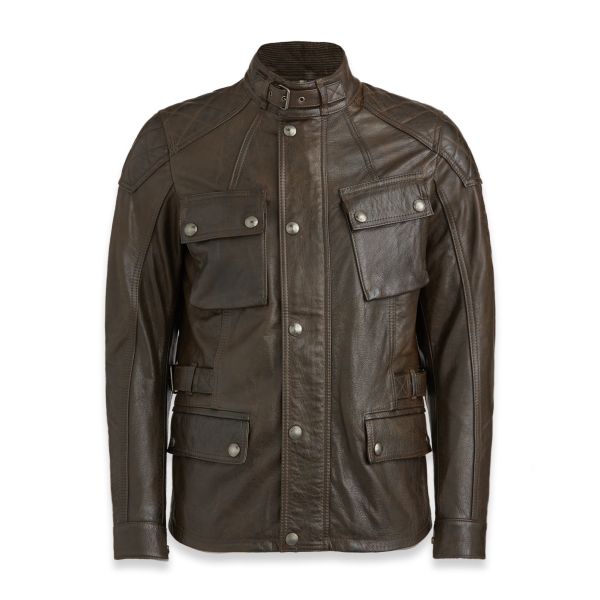 Veste Moto Belstaff Turner Antique Black Brown