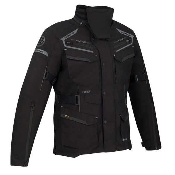 Veste Moto Bering Minsk Gore-Tex Black Grey Veste Moto Bering Minsk Gore-Tex Black Grey