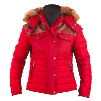 Veste Moto Helstons Stuff Lady Red Veste Moto Helstons Stuff Lady Red