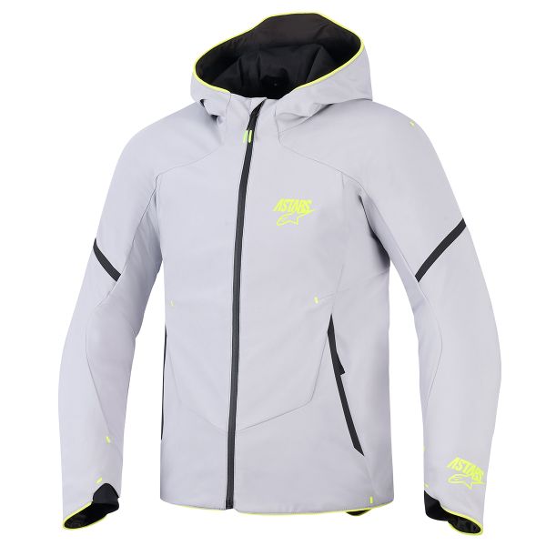 Veste Moto Alpinestars Aeroshell WP Mid Gray Yellow Fluo