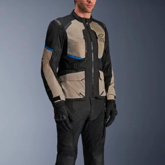 Alpinestars Andes Air Drystar Black Laurel Gray Bright Blue
