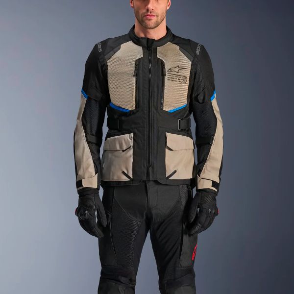 Alpinestars Andes Air Drystar Black Laurel Gray Bright Blue