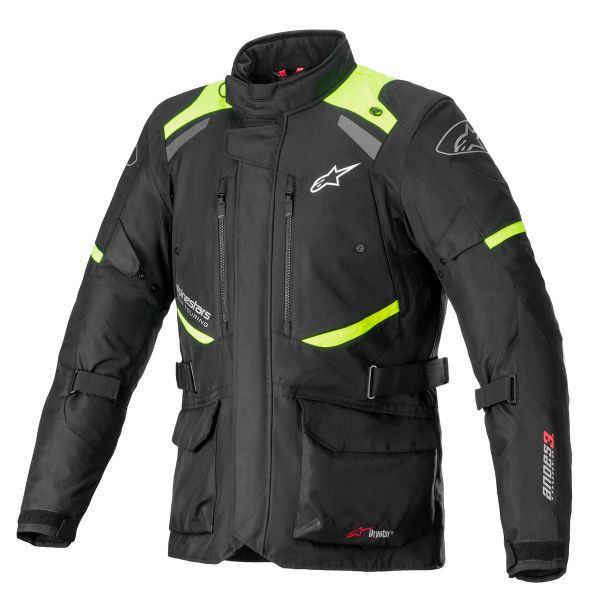 Veste Moto Alpinestars Andes V3 Drystar Black Yellow Fluo