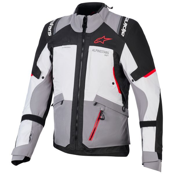 Veste Moto Alpinestars Andes V4 Drystar Dark Gray Ice Gray Black Bright Red