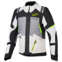 Veste Moto Alpinestars Andes V4 Drystar Dark Gray Ice Gray Black Yellow Fluo