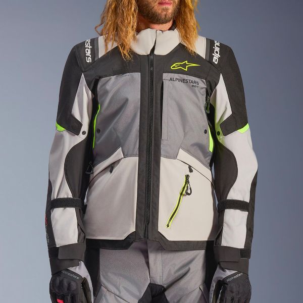 Alpinestars Andes V4 Drystar Dark Gray Ice Gray Black Yellow Fluo