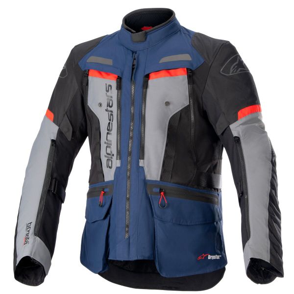 Veste Moto Alpinestars Bogota Pro Drystar Dark Blue Black Bright Red Veste Moto Alpinestars Bogota Pro Drystar Dark Blue Black Bright Red