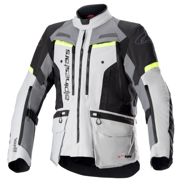 Veste Moto Alpinestars Bogota Pro Drystar Ice Grey Dark Grey Yellow Fluo Veste Moto Alpinestars Bogota Pro Drystar Ice Grey Dark Grey Yellow Fluo