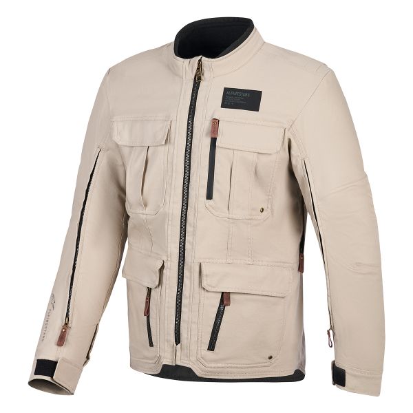 Veste Moto Alpinestars Borrego Drystar Warn Gray