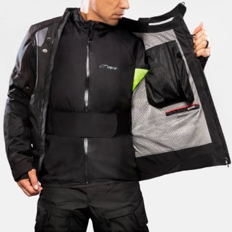 Alpinestars Halo Drystar Dark Blue Khaki Flame Orange