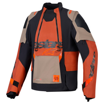 Veste Moto Alpinestars Halo Pro Drystar XF Laminated Walnut Rust Black