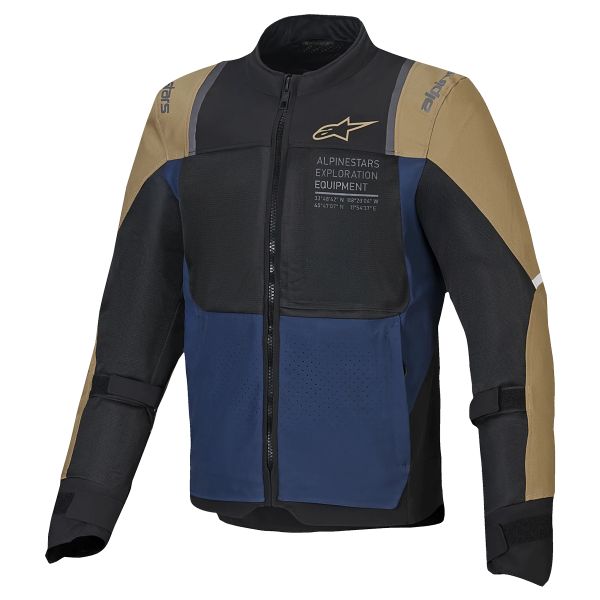 Veste Moto Alpinestars ST-2 Air Deep Blue Dark Khaki Black