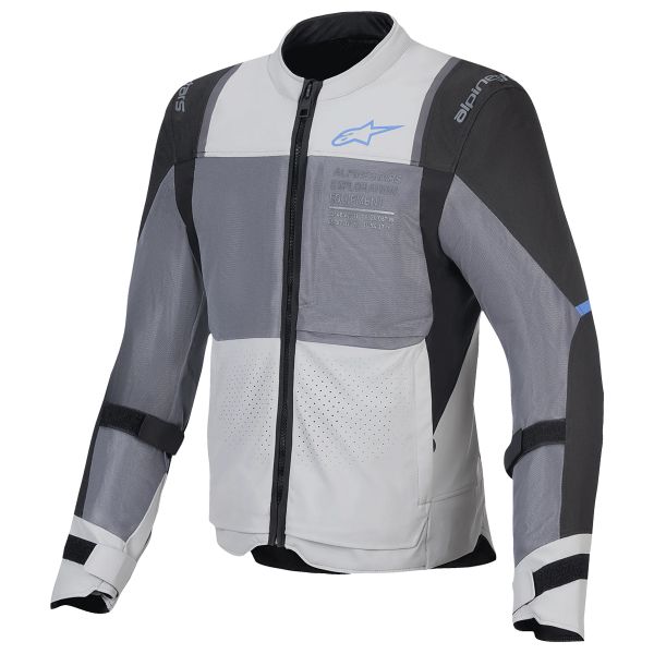 Veste Moto Alpinestars ST-2 Air Ice Gray Dark Gray Black