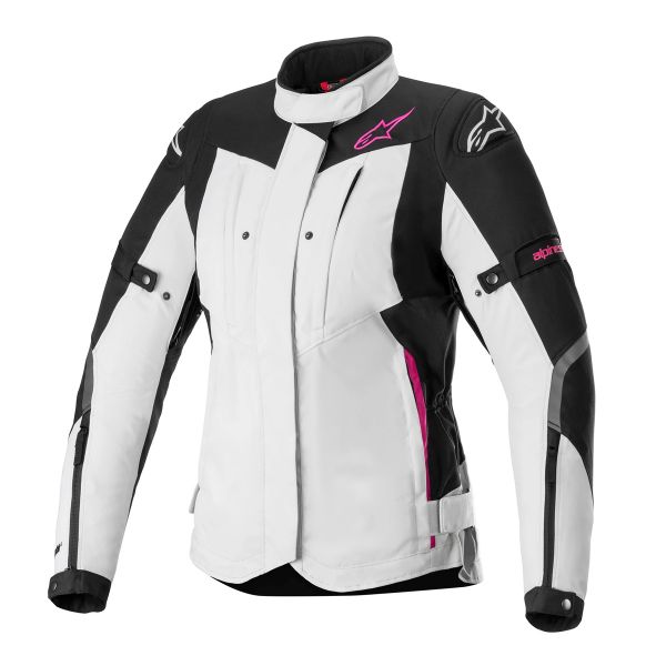 Veste Moto Alpinestars Stella RX-5 Drystar Ice Grey Black Fuchsia