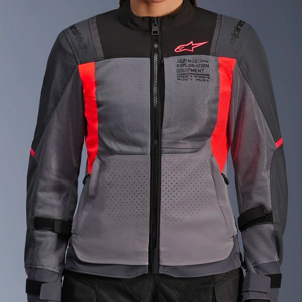 Alpinestars Stella ST-2 Air Deep Gray Dark Gray Fluo Coral