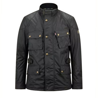 Veste Moto Belstaff Crosby New Tech Wax Black