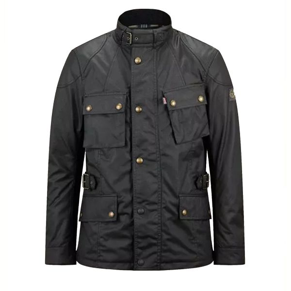Veste Moto Belstaff Crosby New Tech Wax Black