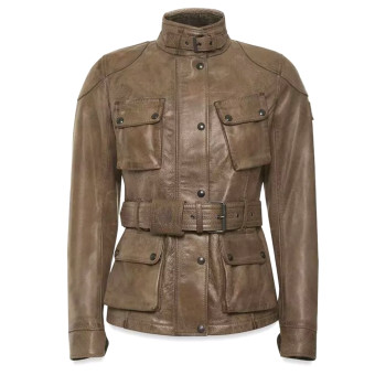 Veste Moto Belstaff Trialmaster Lady Cuir Birch