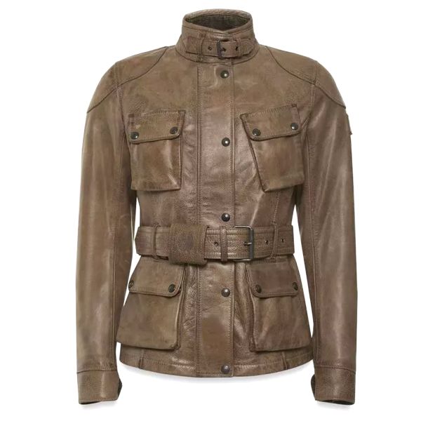 Veste Moto Belstaff Trialmaster Lady Cuir Birch