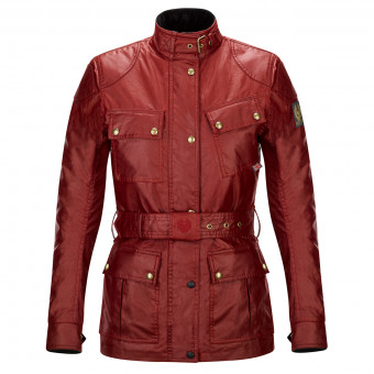 Veste Moto Belstaff Trialmaster Pro Lady Wax Racing Red