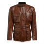 Veste Moto Belstaff Trialmaster Pro Leather Burnt Cuero