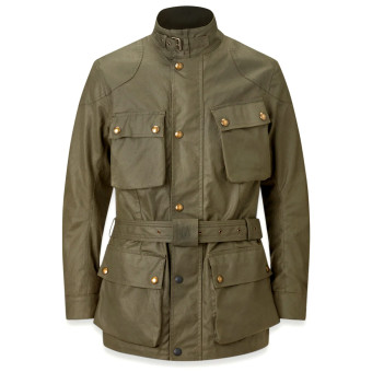 Veste Moto Belstaff Trialmaster Wax 8oz Olive Green