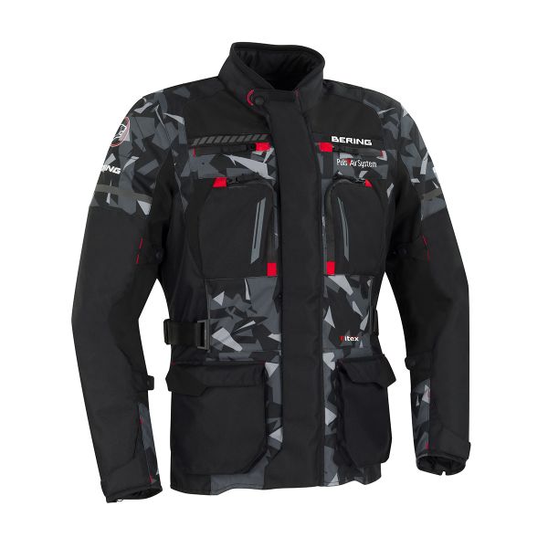 Veste Moto Bering Boston Black Camo CE Veste Moto Bering Boston Black Camo CE
