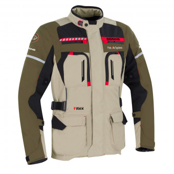 Veste Moto Bering Boston Khaki Mastic CE