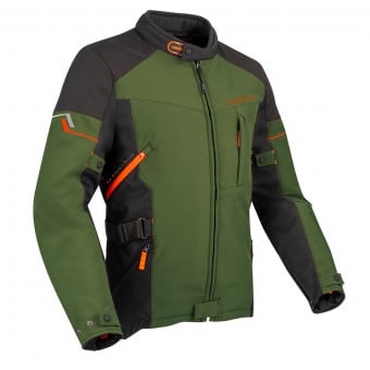Veste Moto Bering Cobalt Kaki Black