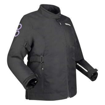 Veste Moto Bering Lady Pamela Queen Size Black Lilas