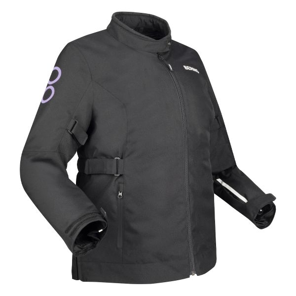 Veste Moto Bering Lady Pamela Queen Size Black Lilas
