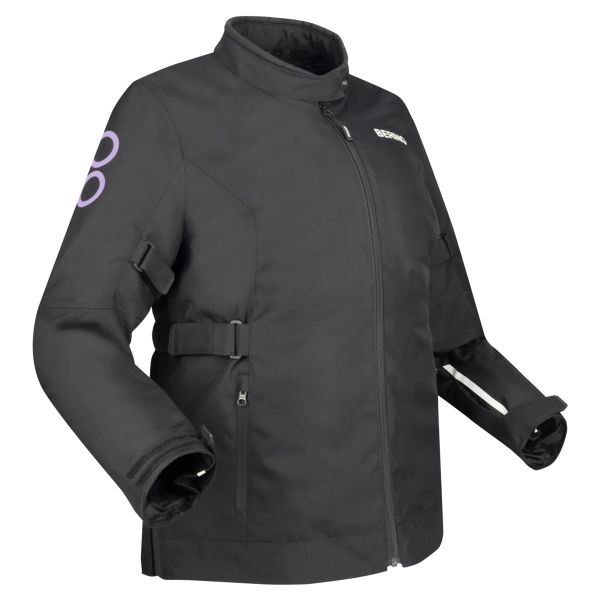 Veste Moto Bering Lady Pamela Queen Size Black Lilas