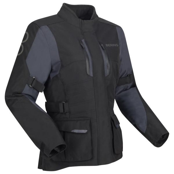 Veste Moto Bering Lady Siberia Black Grey Veste Moto Bering Lady Siberia Black Grey