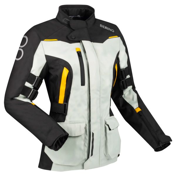 Veste Moto Bering Lady Zephyr Black Grey Yellow Veste Moto Bering Lady Zephyr Black Grey Yellow